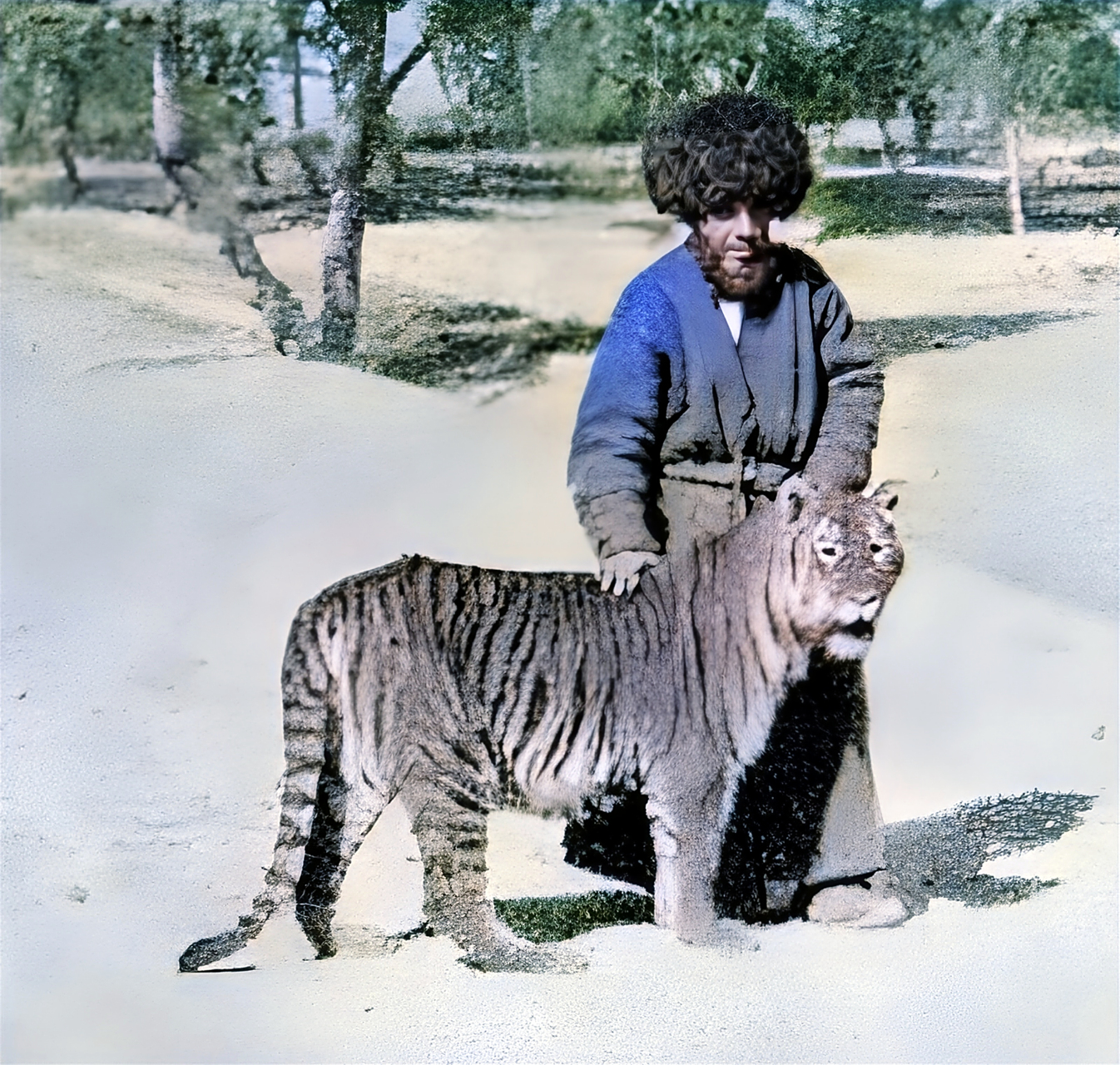 据说,地球上最后十只里海虎除了两只是正常死亡之外,其他八只全部是被