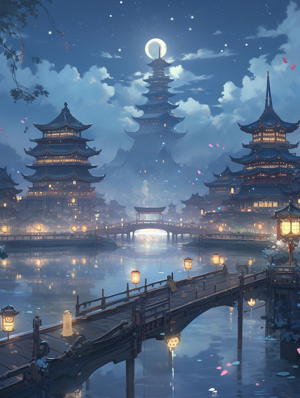 国风壁纸 i 不知天上宫阙 今夕是何年  #大唐盛世不夜城