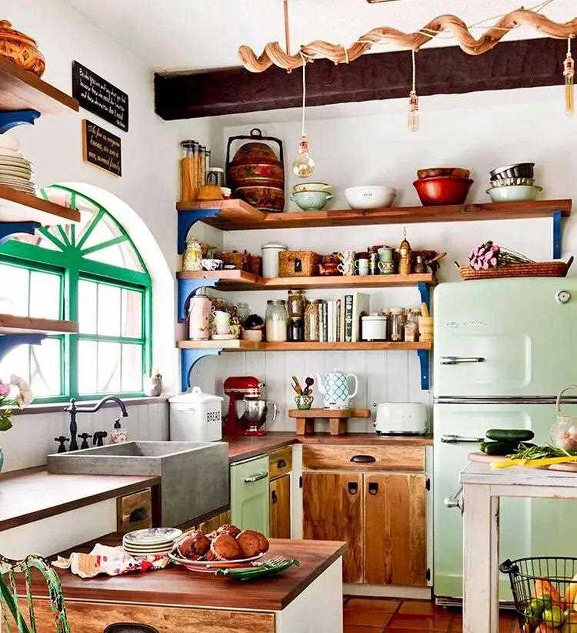 让人放松身心的田园风格厨房.