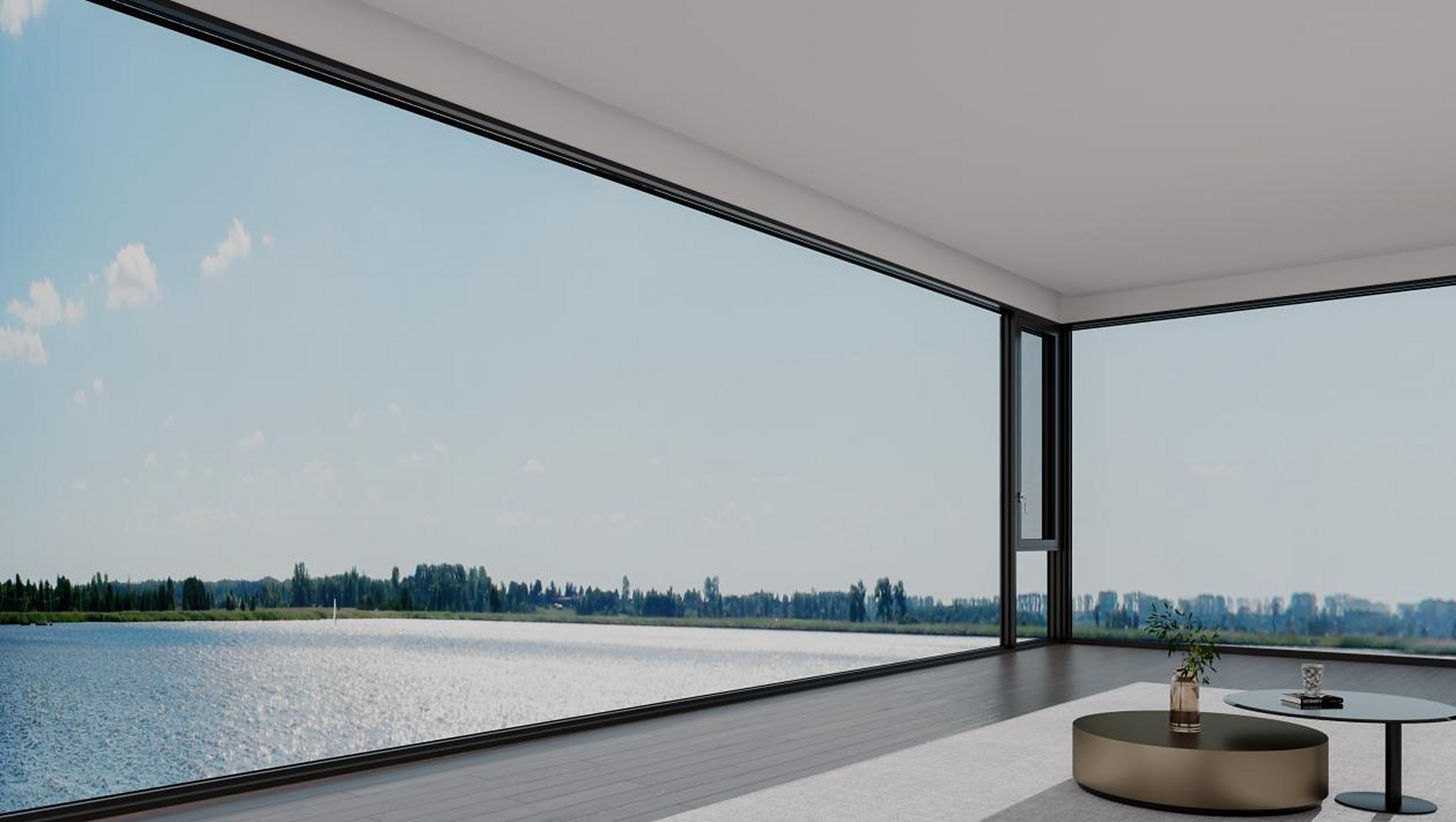 系统门窗,高颜值大视野之选  一扇好窗可以将家和自然风景连接在一起