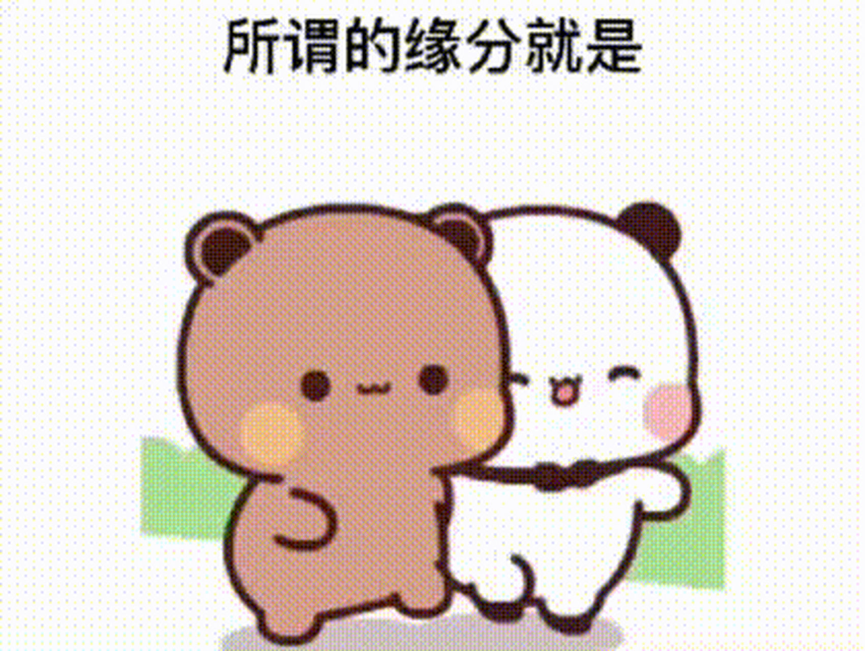 搞笑动图:缘分[白眼]