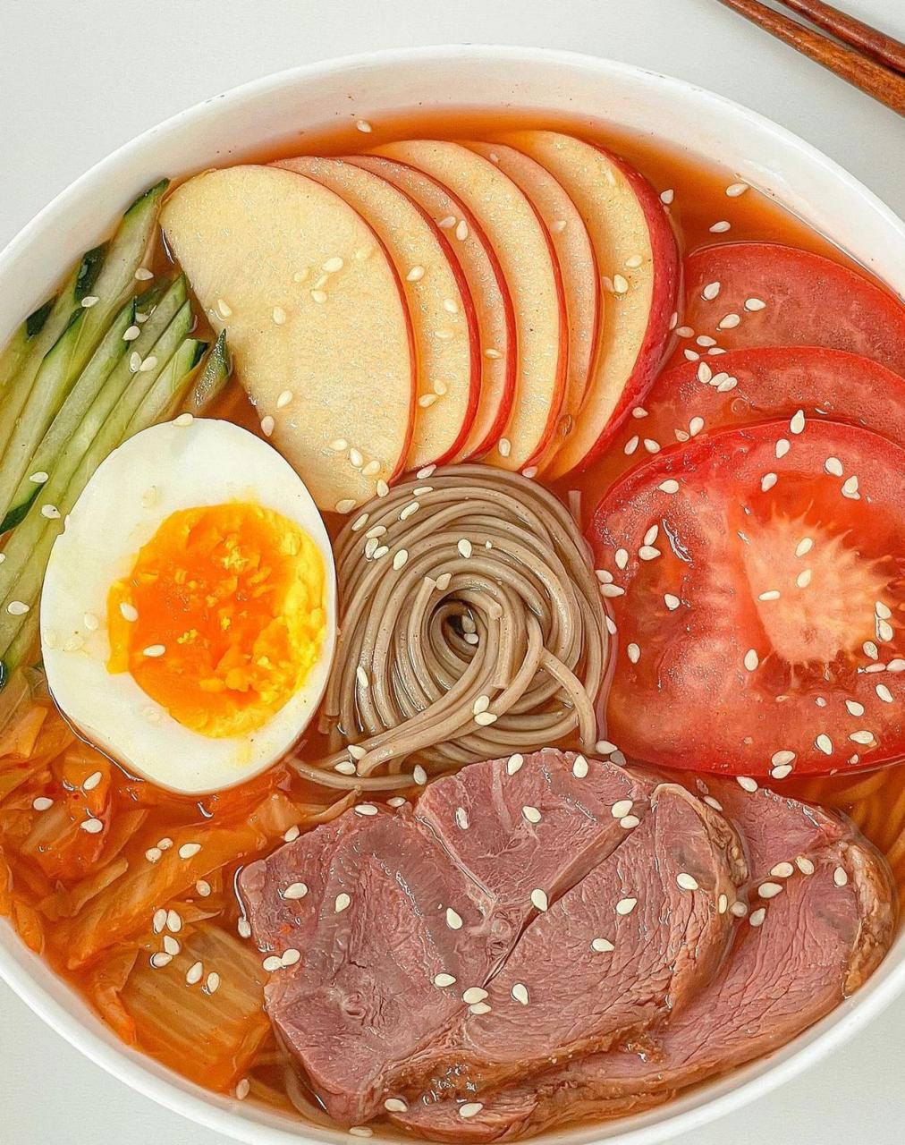 韩式荞麦冷面!姐妹们.这个真的跟韩食店味道一样!