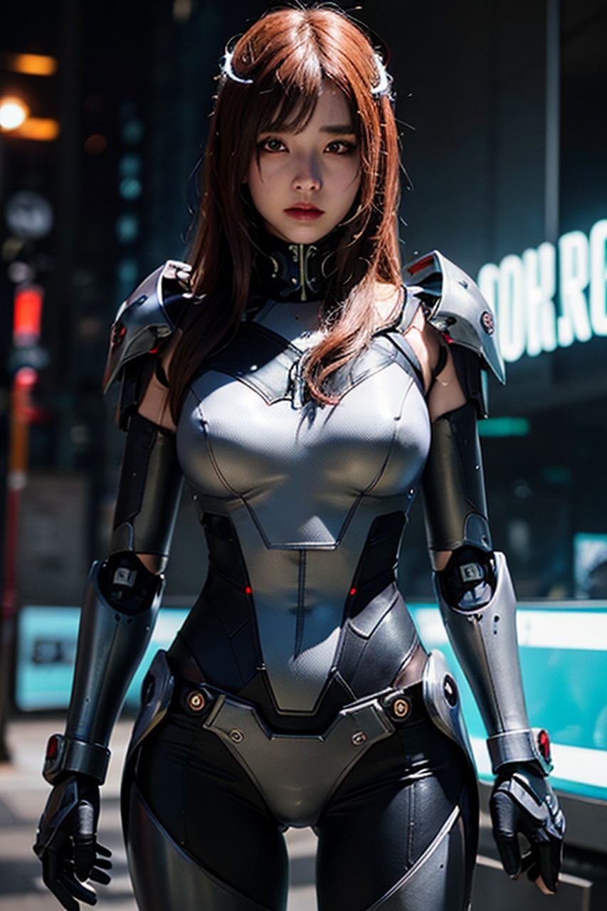 机械美女第二弹来啦:ai绘图二次元科技艺术之美 机械美女的魅力在ai绘