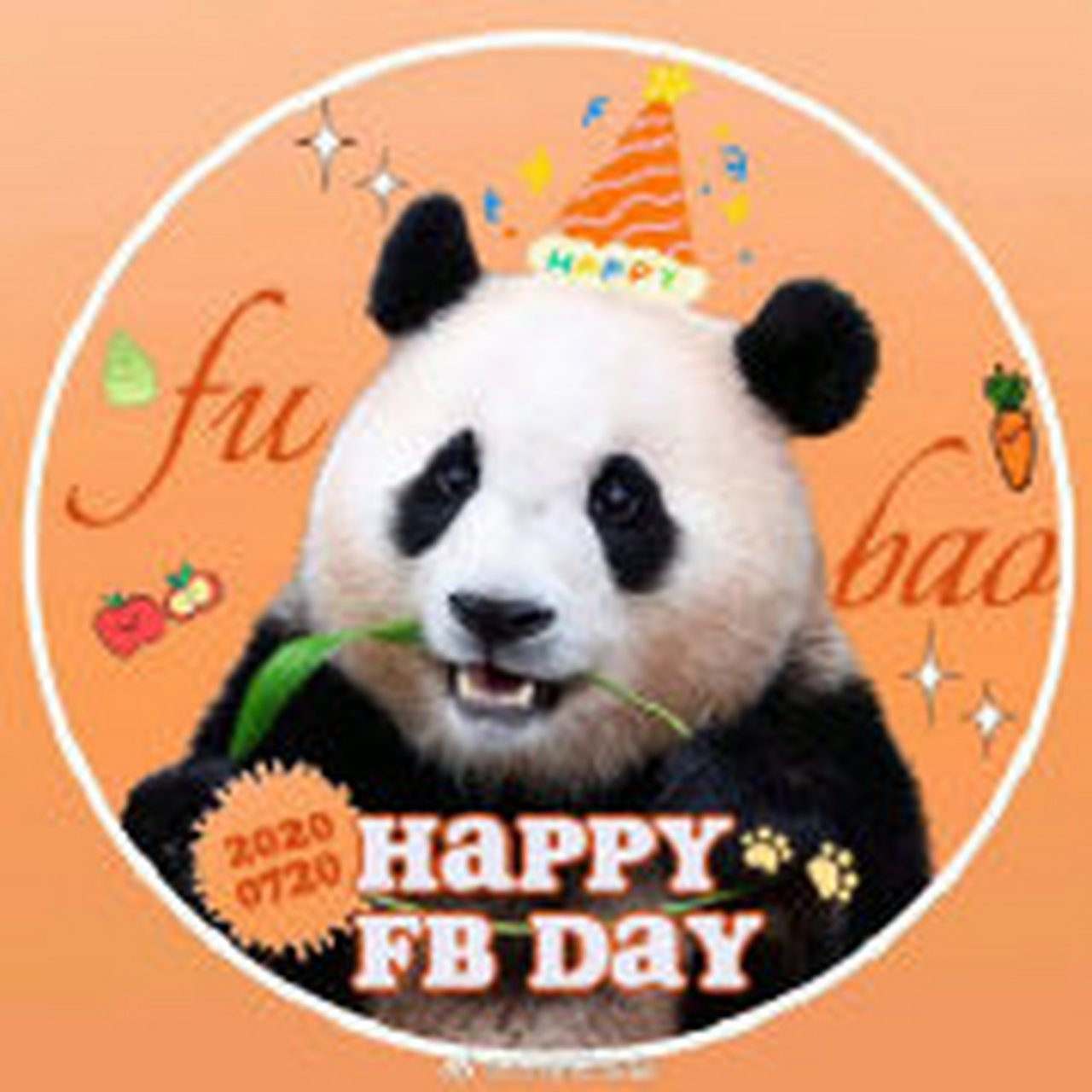 福宝喜提双层花花生日蛋糕,"福宝"2020年在韩国出生,可爱萌熊的形象