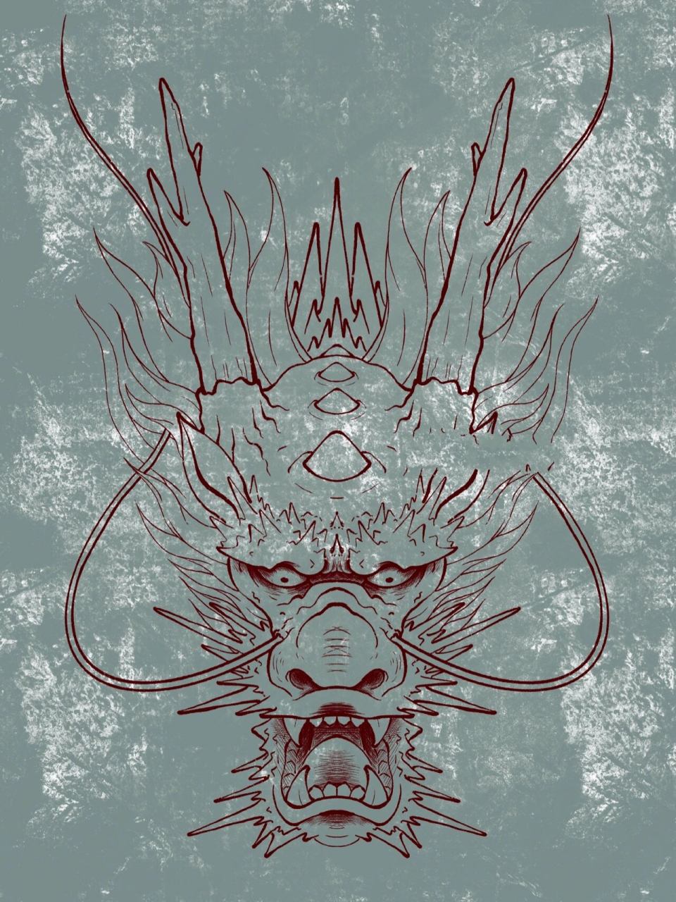 原创 龙 纹身手稿	 原创 龙 纹身手稿