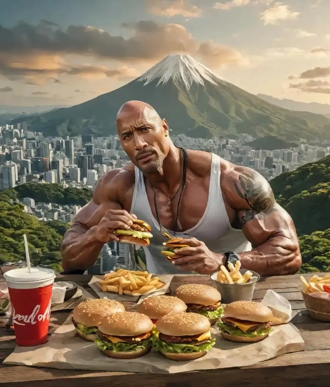 有网友调侃道:他跟奥胖站一起,也就是个小孩哒. 也挺cool.