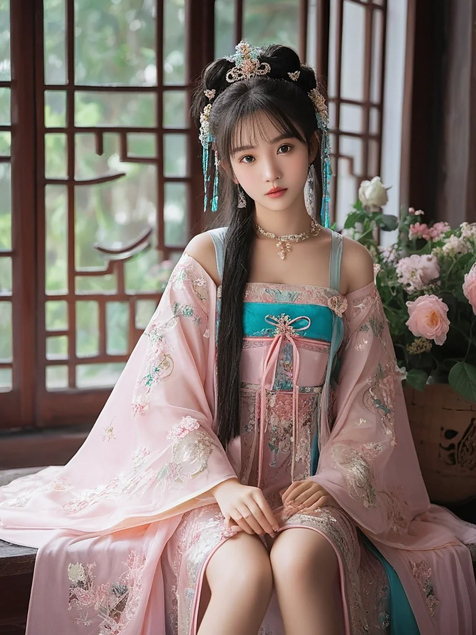 同时也反映了中国古代文化的精髓 在汉服美人图鉴中,可以看到各种不同