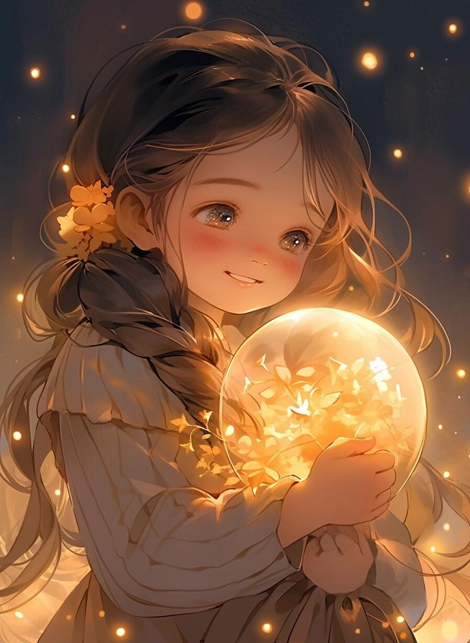【抱着星星的女孩】超治愈系列  9405继续我的超治愈的系列 ai