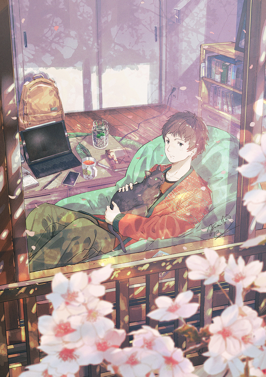 二次元# 躺在窗边的小哥哥,看起来好惬意啊[鼓掌][鼓掌] pix:ふすい