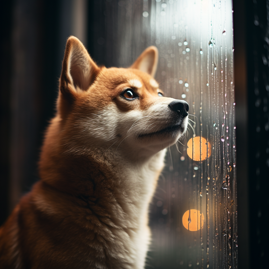图片坐在雨中伤感图片狗淋雨的图片悲伤窗前赏雨图片专注友好的眼神