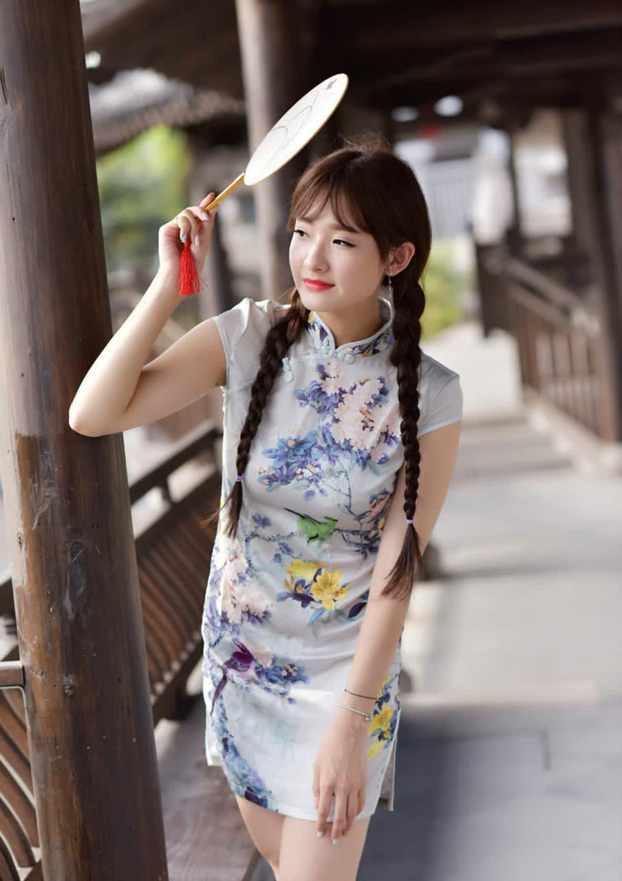 清新唯美人像摄影,青春靓丽的江南旗袍女孩.