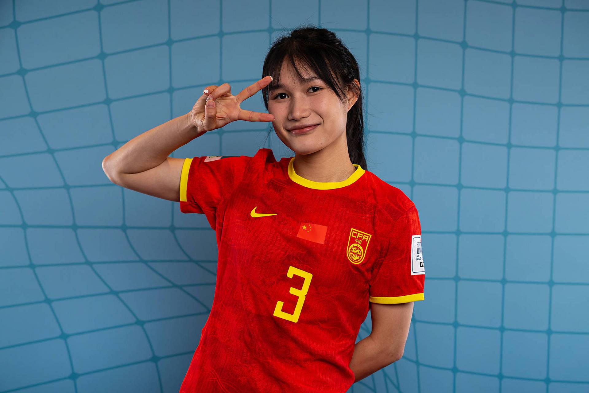 中国女足世界杯官方写真 水庆霞率队展示自信(图)