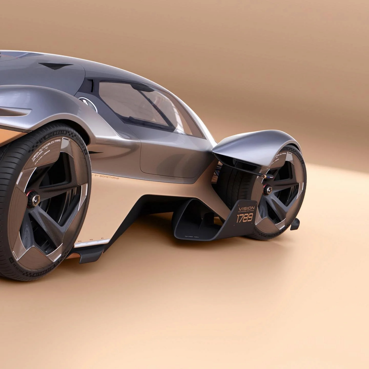 "沼气动力"法国超跑wild vision 1789概念  这辆以"沼气动力"为驱动的