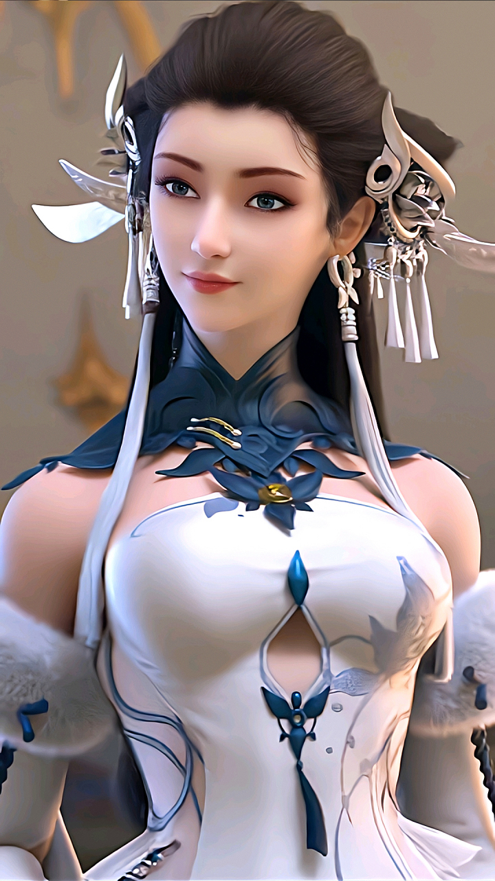 动漫壁纸|《梦塔·雪谜城》白亦君高清4k手机壁纸:笛见塔塔主白亦君