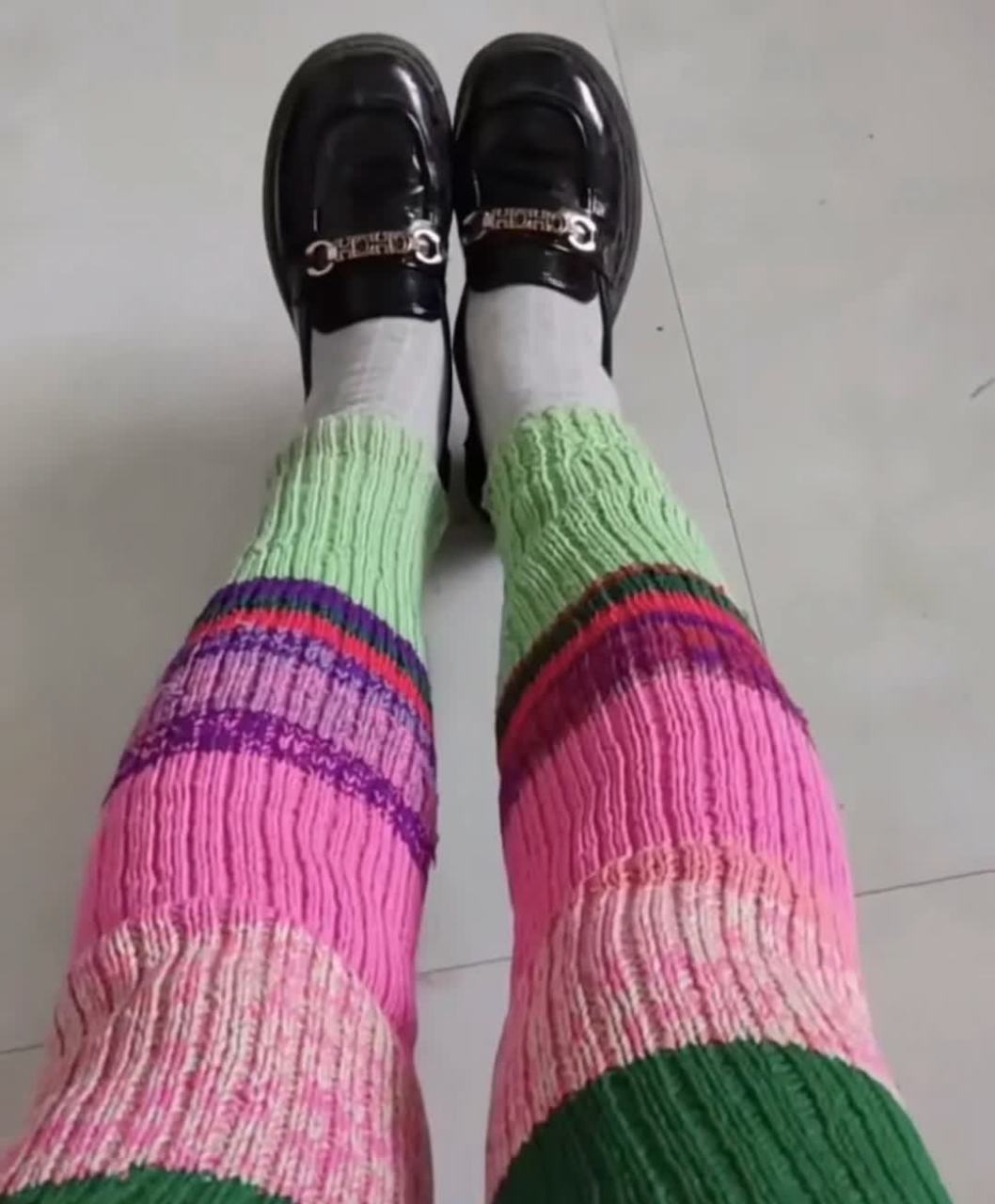 穿上这条棉裤,太暖和了![大笑][大笑]#搞笑