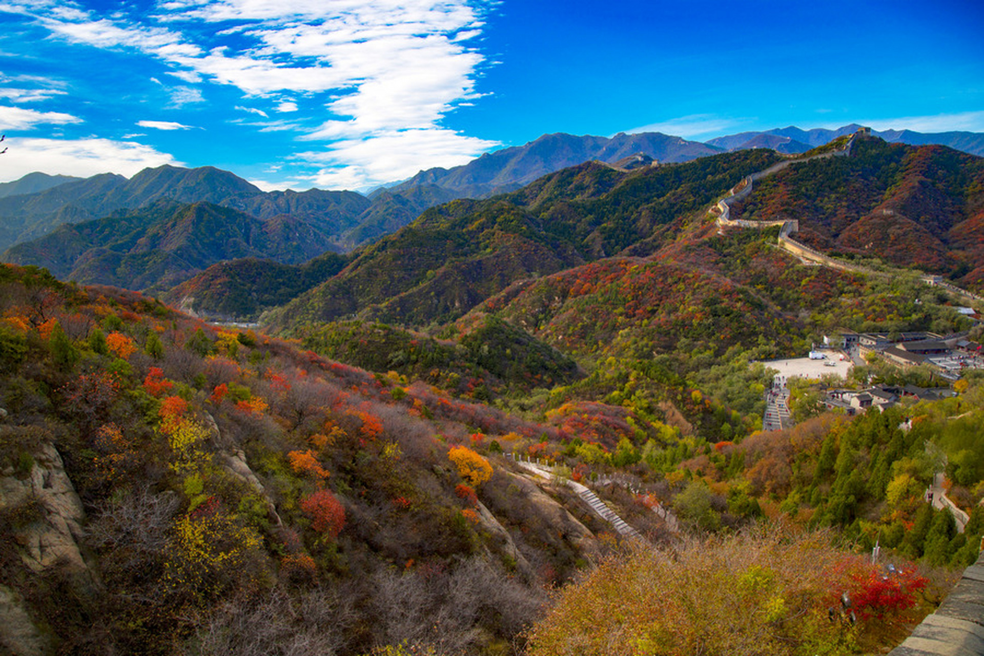旅拍地推荐——八达岭 爬八达岭长城看万山红,赏秋日红叶.