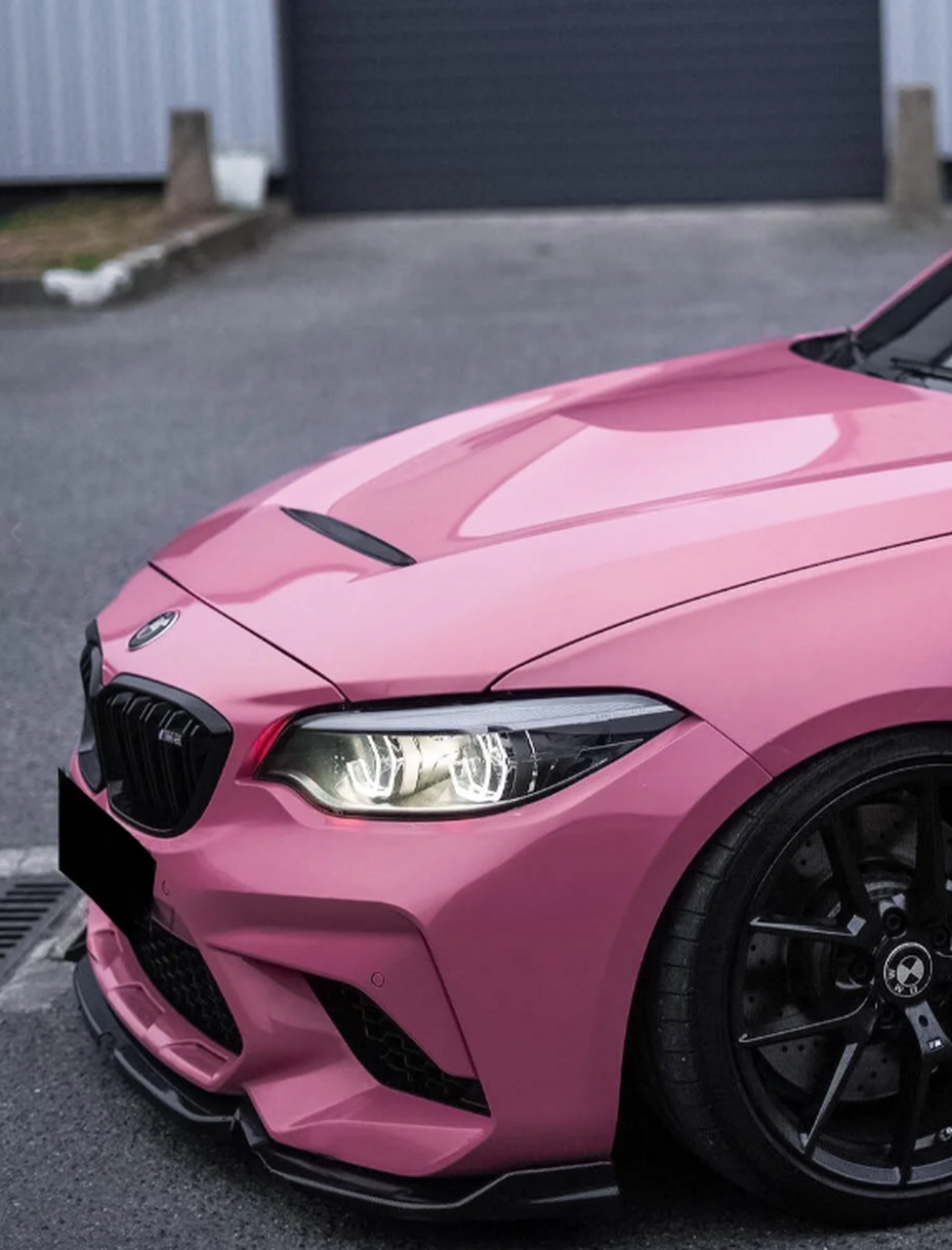 时尚粉色小宝马,回头率爆表!
