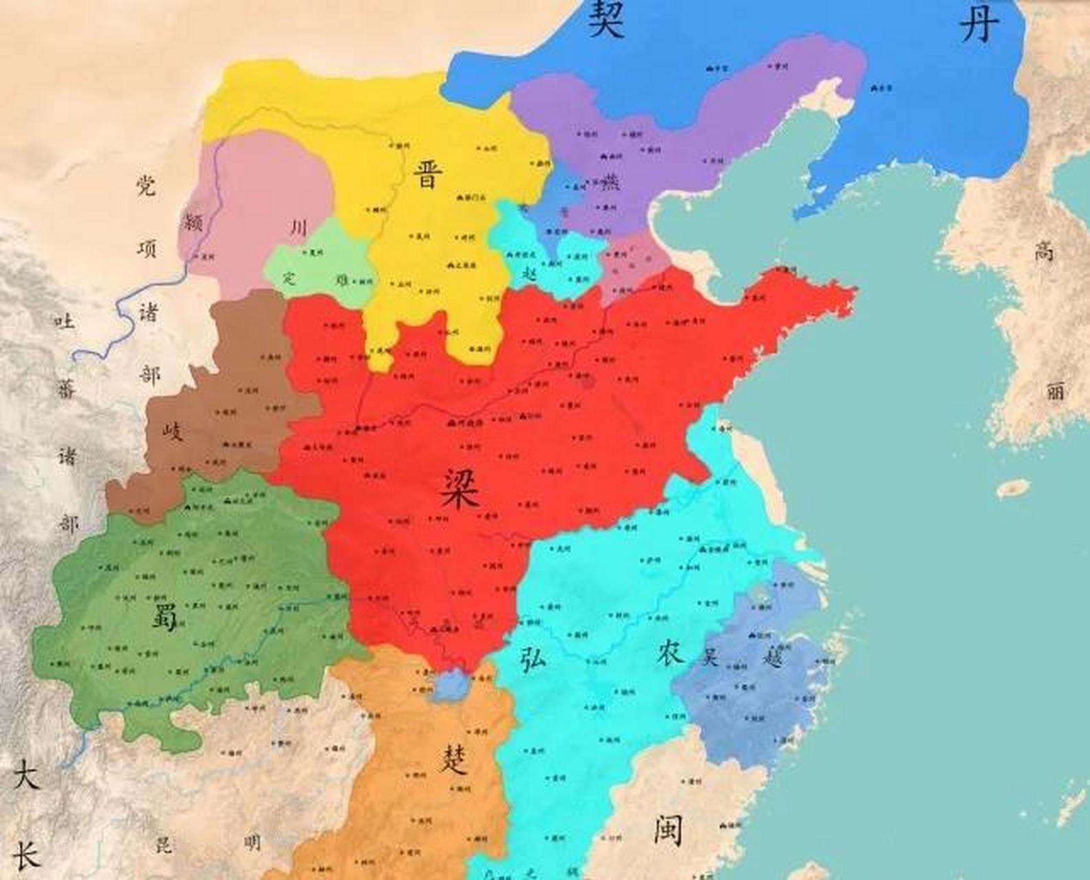 岐国,辉煌时坐拥四十七州,雄兵二十万,疆域面积达23万平方千米,五代十