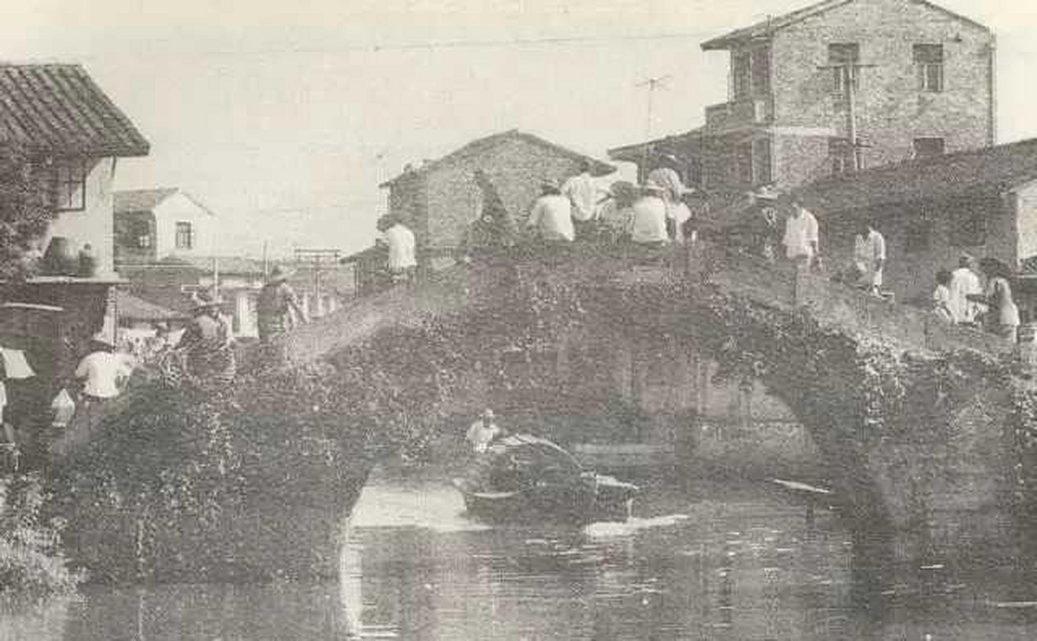 八十年代浙江温岭的横湖月洞桥