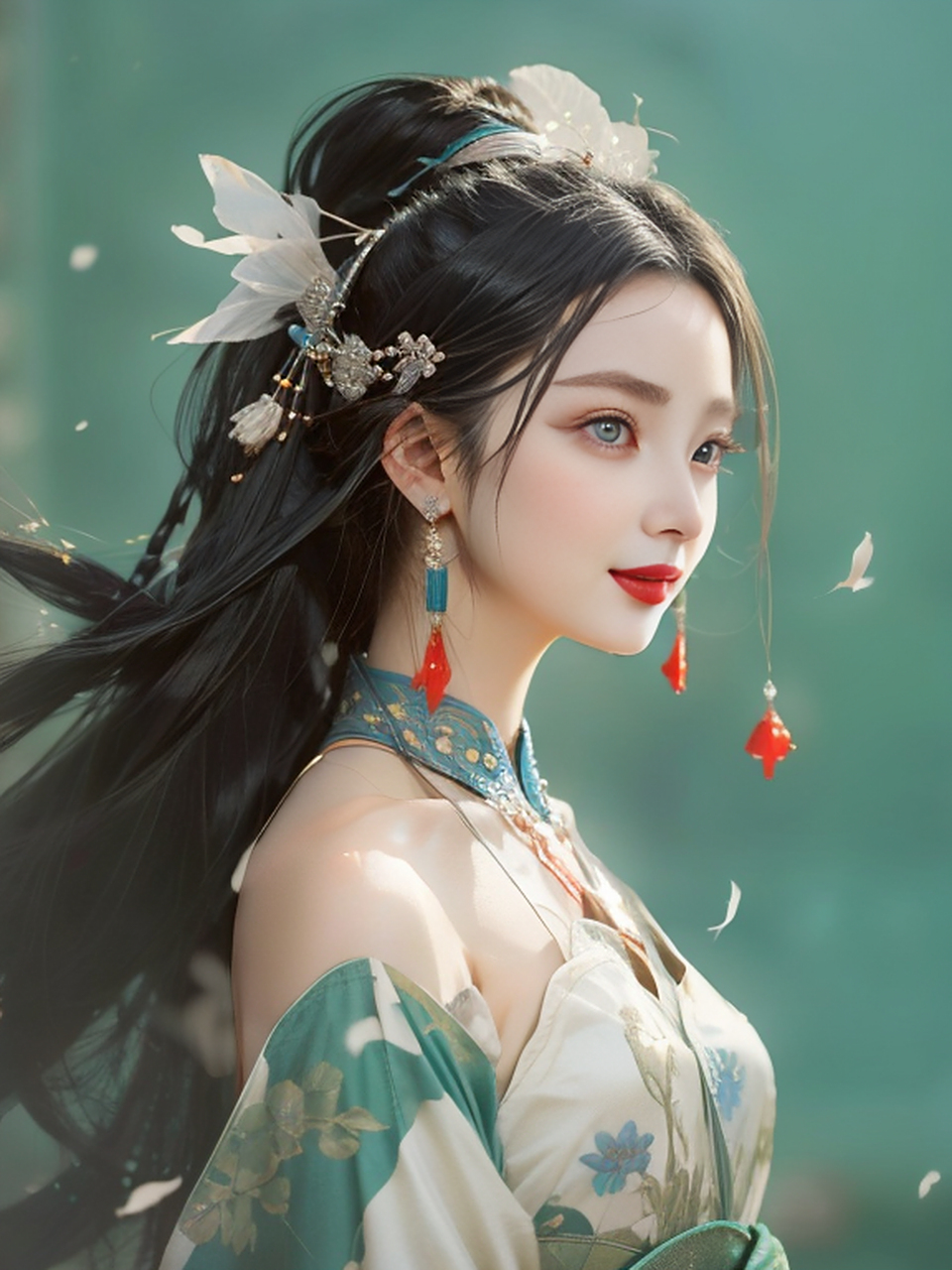 一场幽梦同谁近,千古情人独我痴#国风古韵# #清纯颜值美女