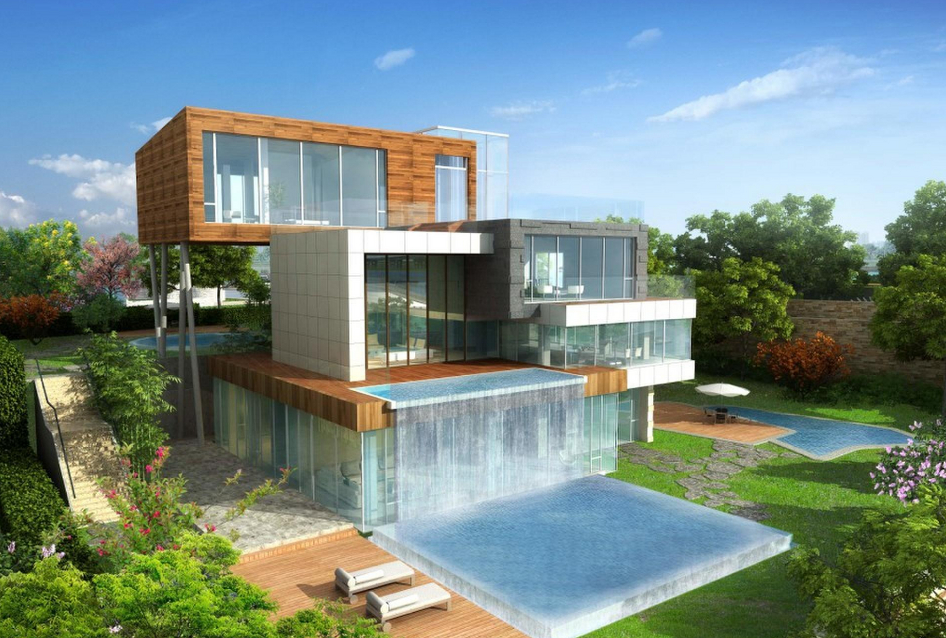 奇佳楼承板# 轻钢别墅的优势: 外形美观.