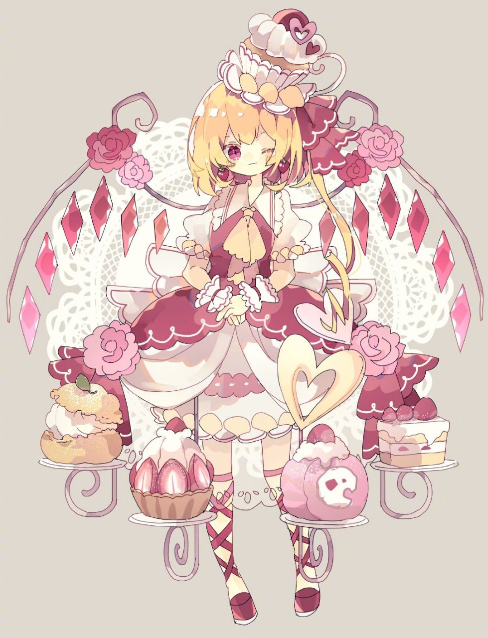 二次元少女东方project服饰设计|插画师煮込らし化 #绘画# ##遇见艺术