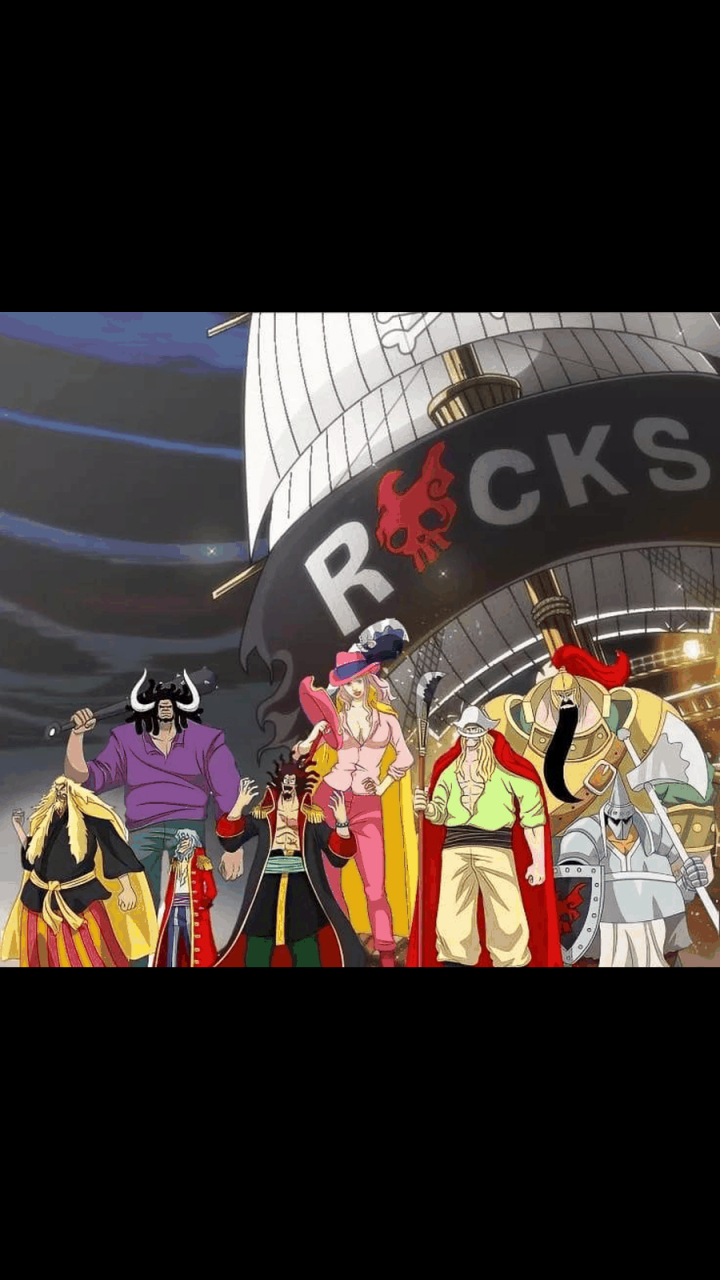 gif创作人#  史上最强的海贼团——洛克斯海贼团 路飞来了也不好使