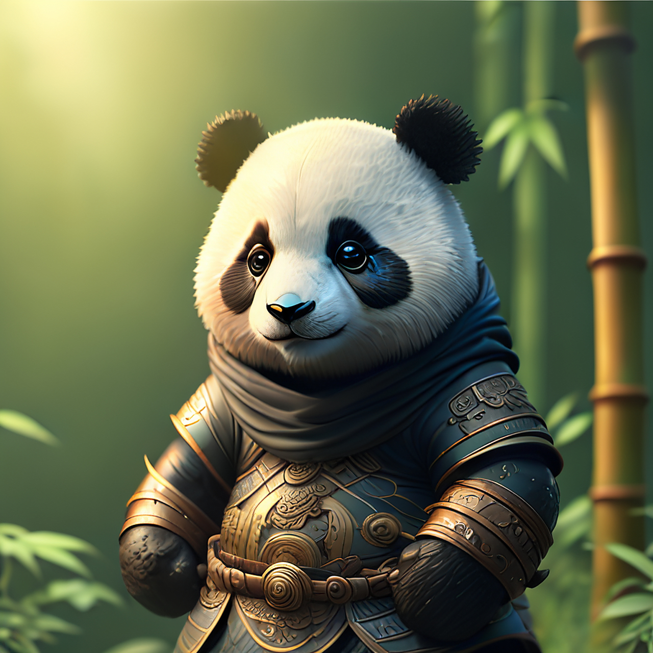 萌萌的熊猫!#ai艺术季