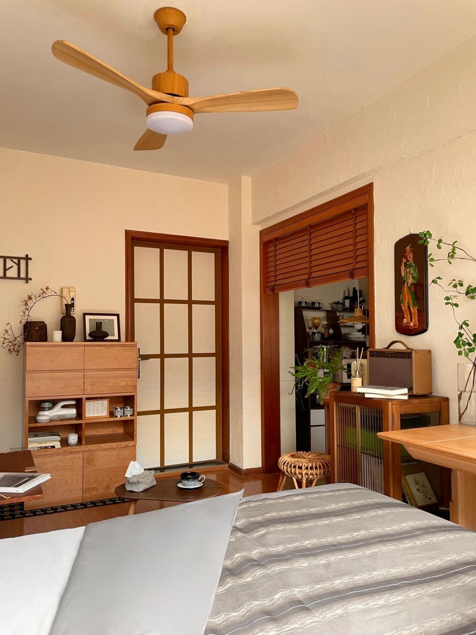 森系原木风  这样的小房间真的幸福感爆棚 假期宅家的日子里 换了四