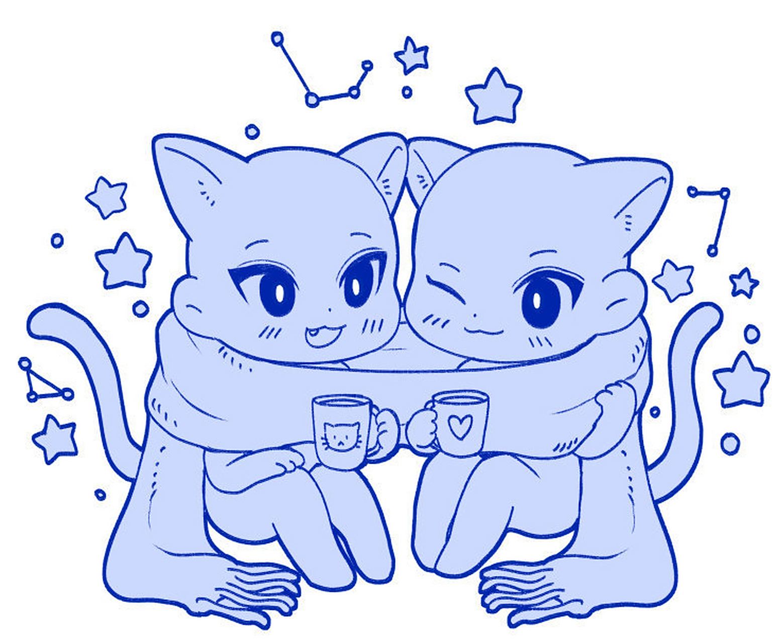 当你的可爱小光头长出兽耳的时候,q版兽设模板,人体素材~#九月动态