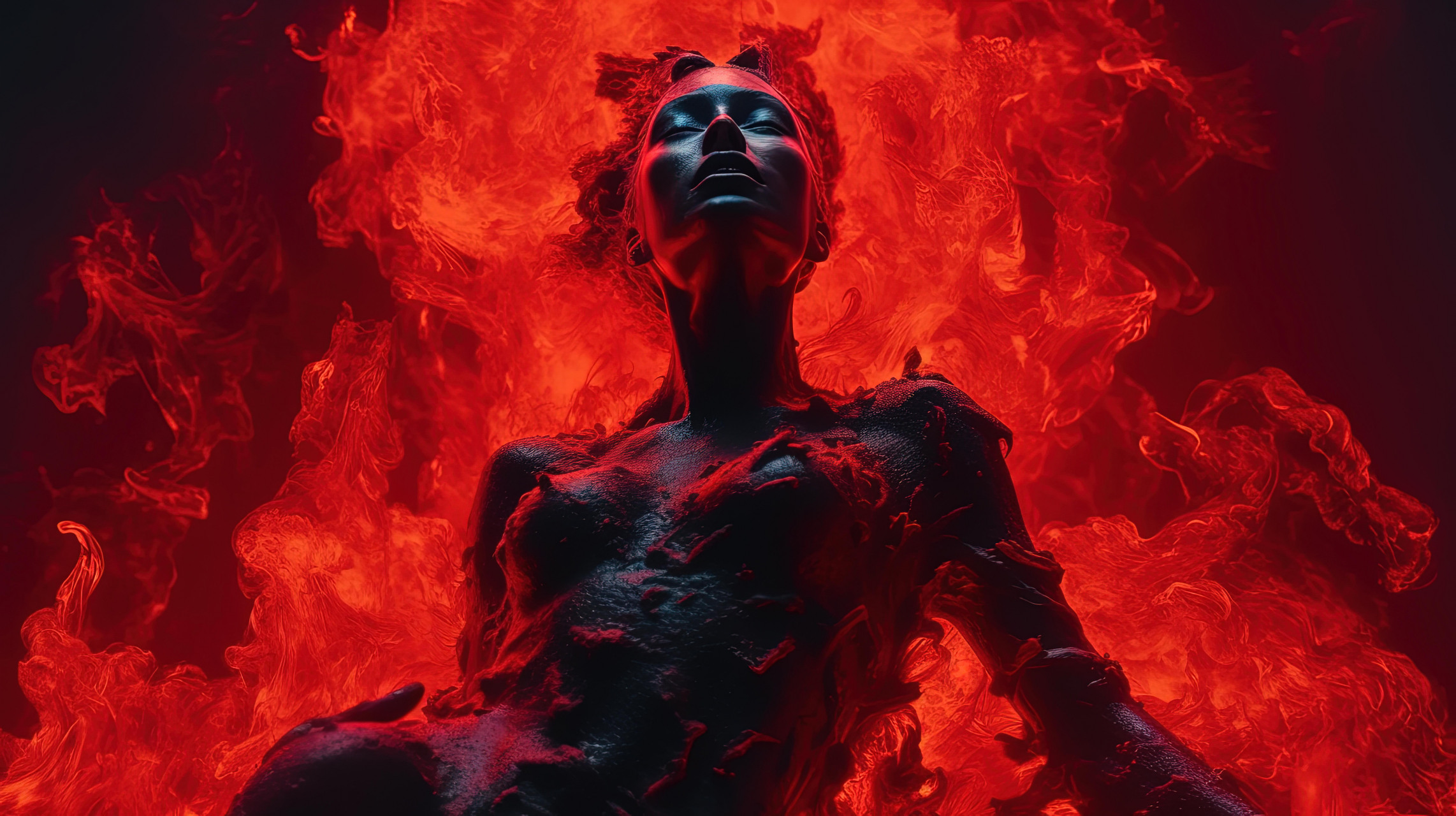 浴火重生的女妖#ai绘画