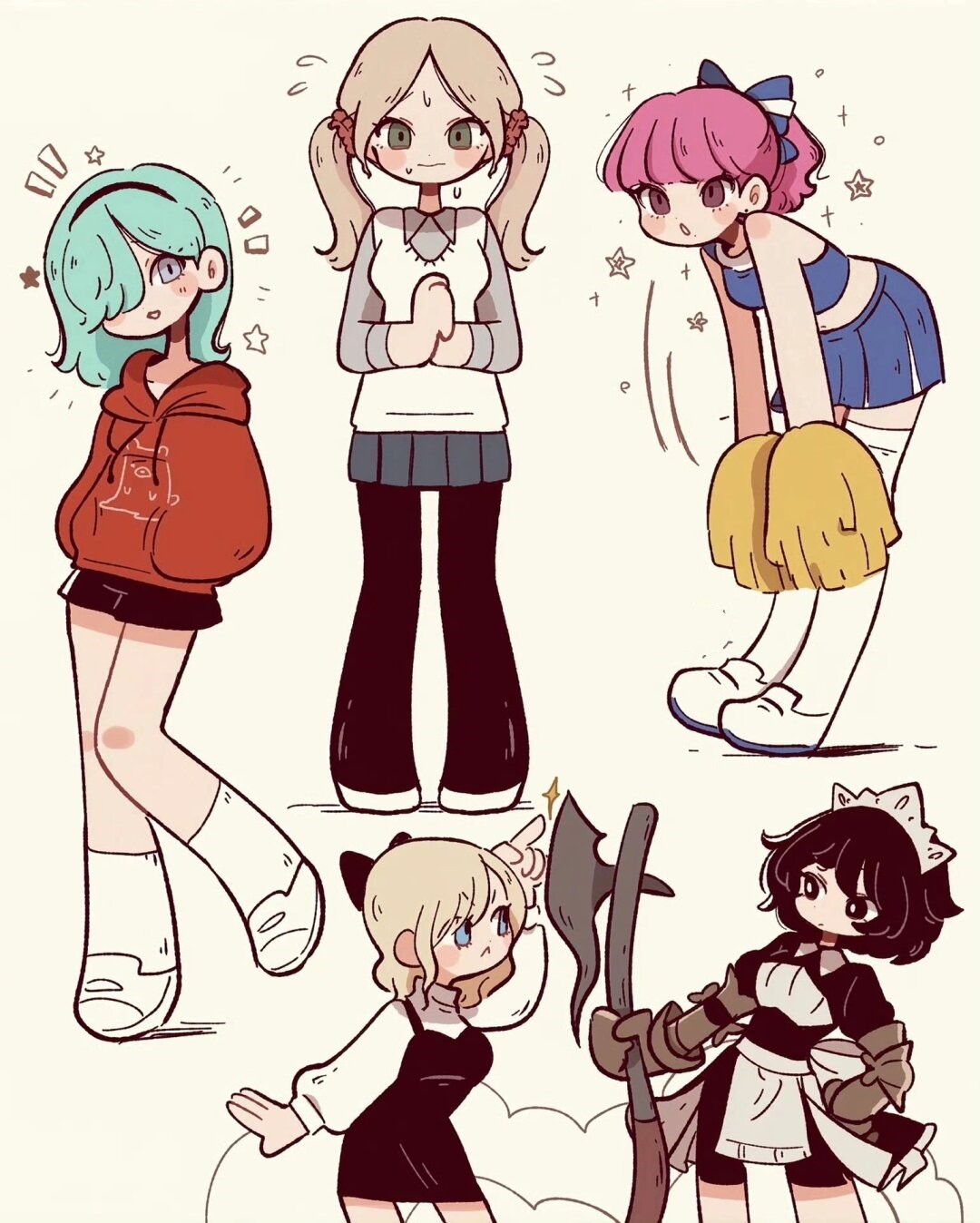 插画分享|可爱的萝卜腿小姐姐  邂逅一位插画中的萝卜腿小姐姐,她的