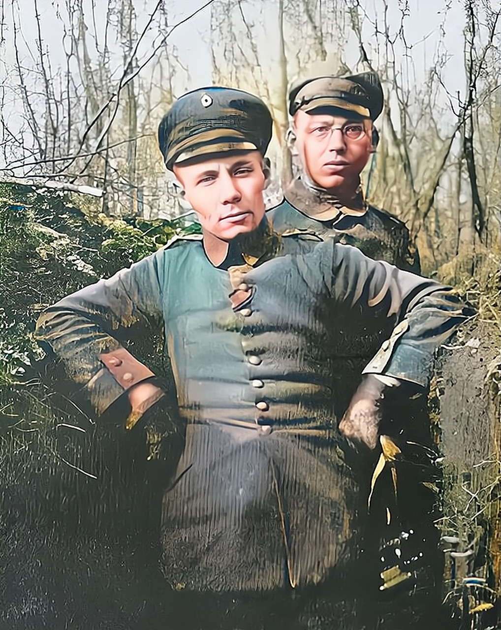 1915年,年轻时隆美尔的照片.一线爆发时,他才23岁,只是一名排长.