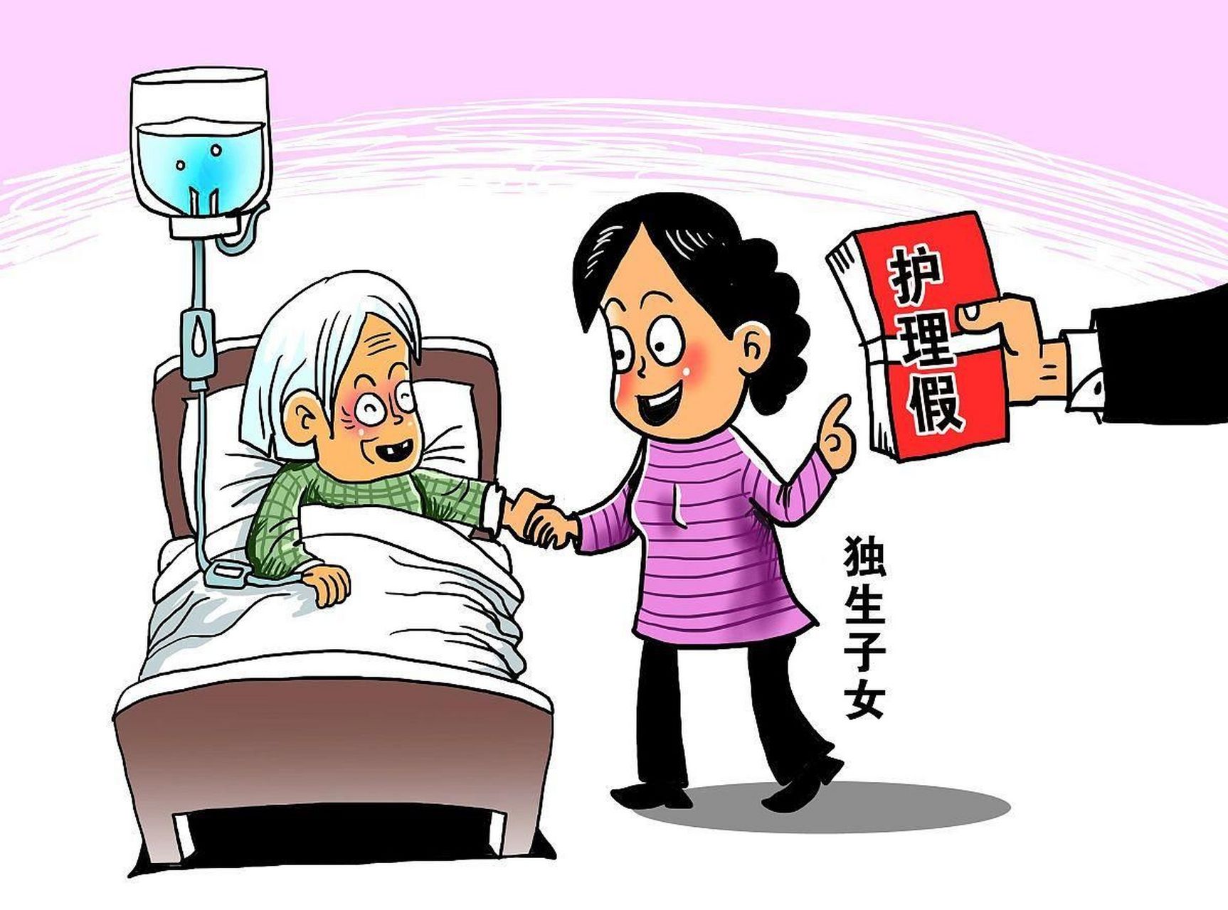 代表建议父母满65岁子女每年享陪护假