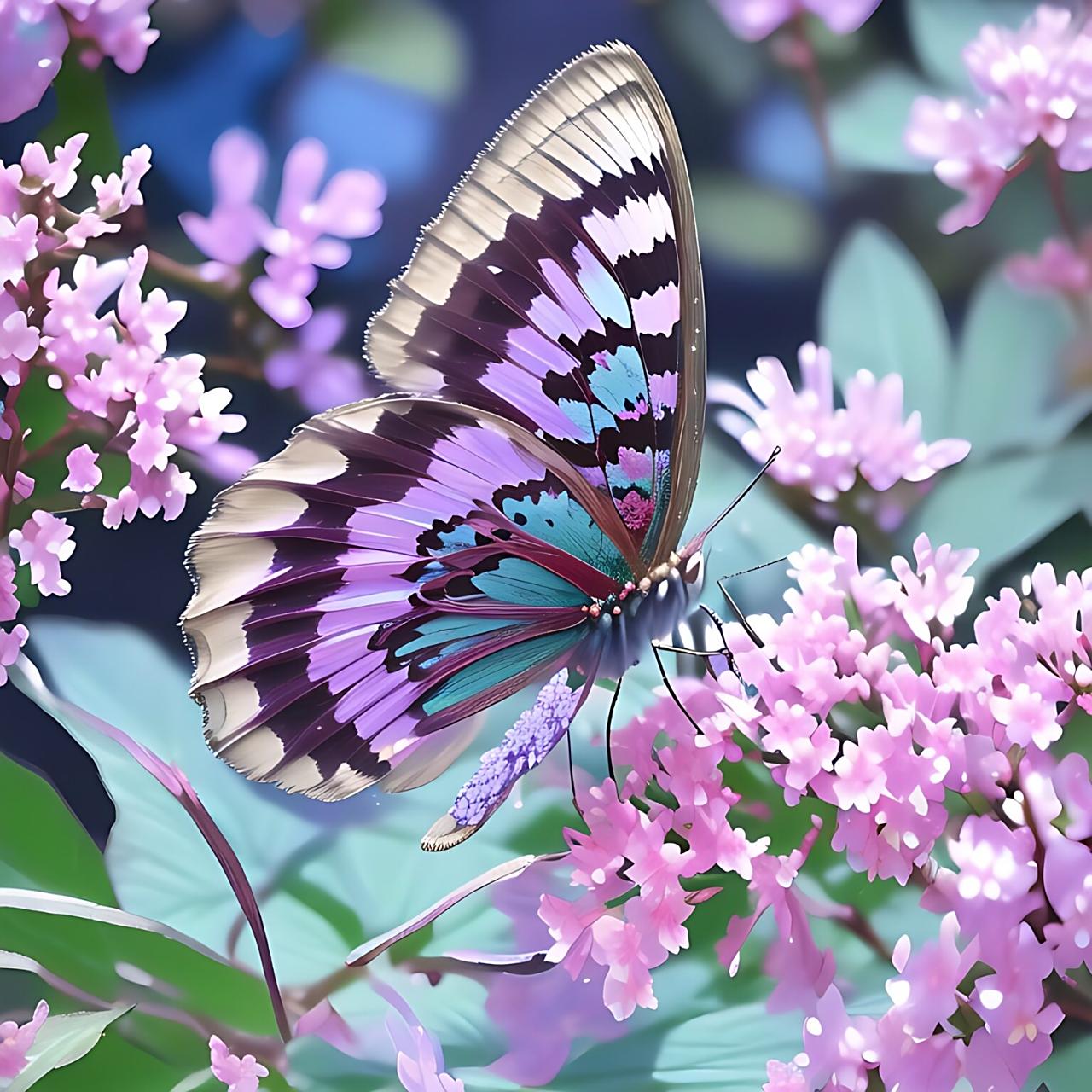 乐享周末分享吧# #乐享周末分享吧# 蝴蝶翩翩起舞在花丛中,它们的