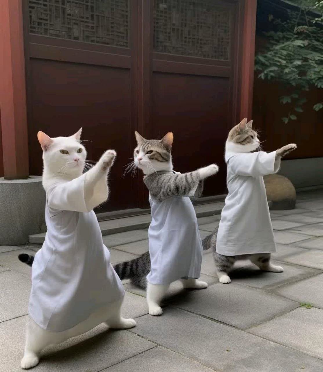 猫:我要去打太极拳,你让开[滑稽]