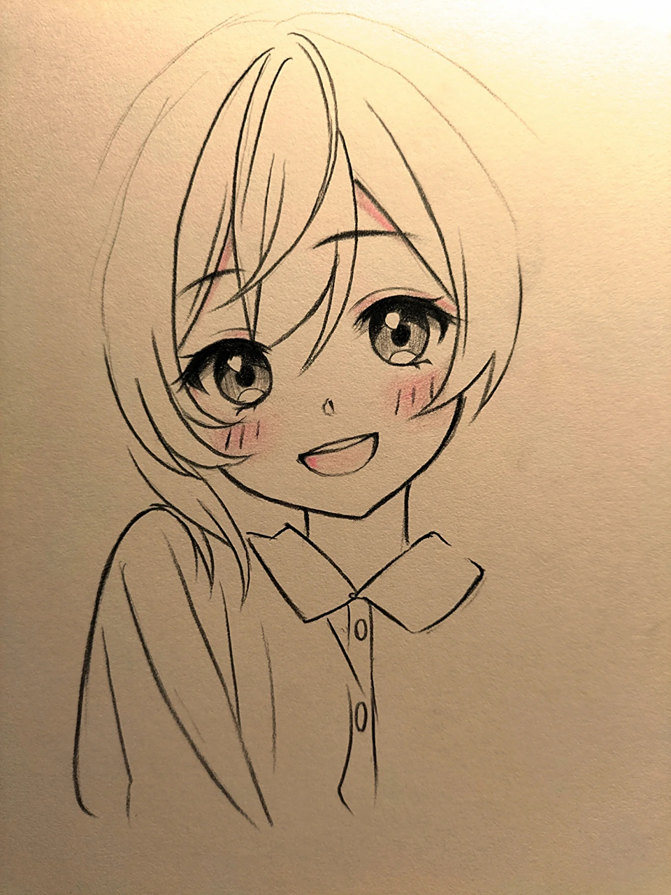 温柔女生绘画过程图  "无所谓啊,难走就独行"