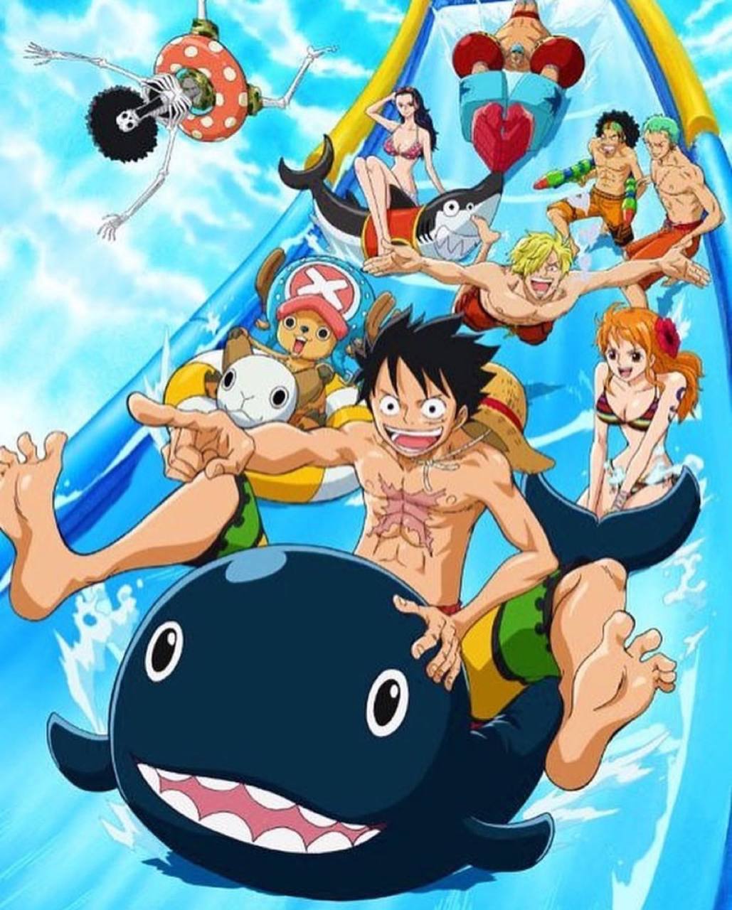 路飞在海上冲浪#海贼王# #热血动漫# #日本动漫