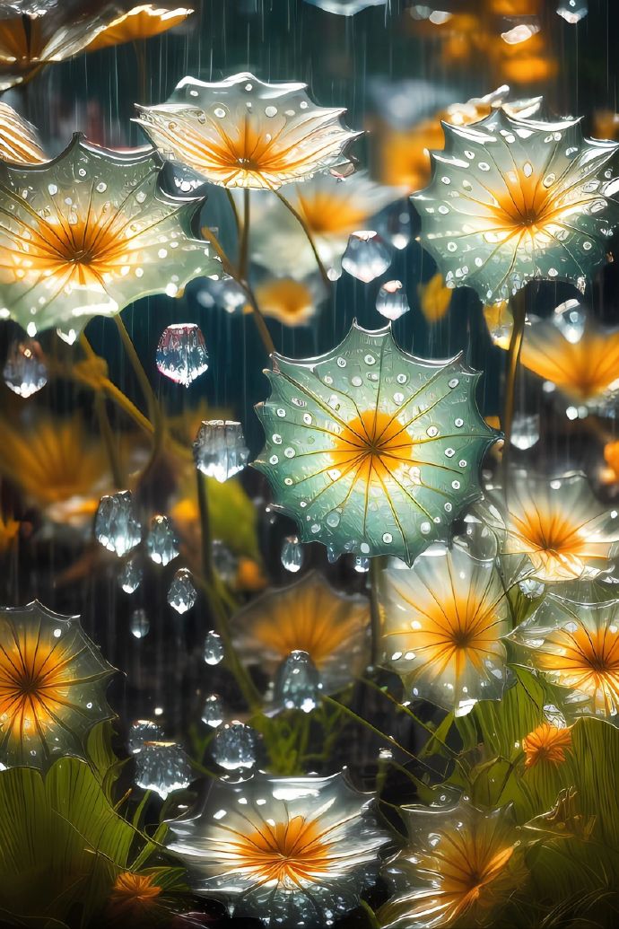 雨后花朵水珠的图片图片