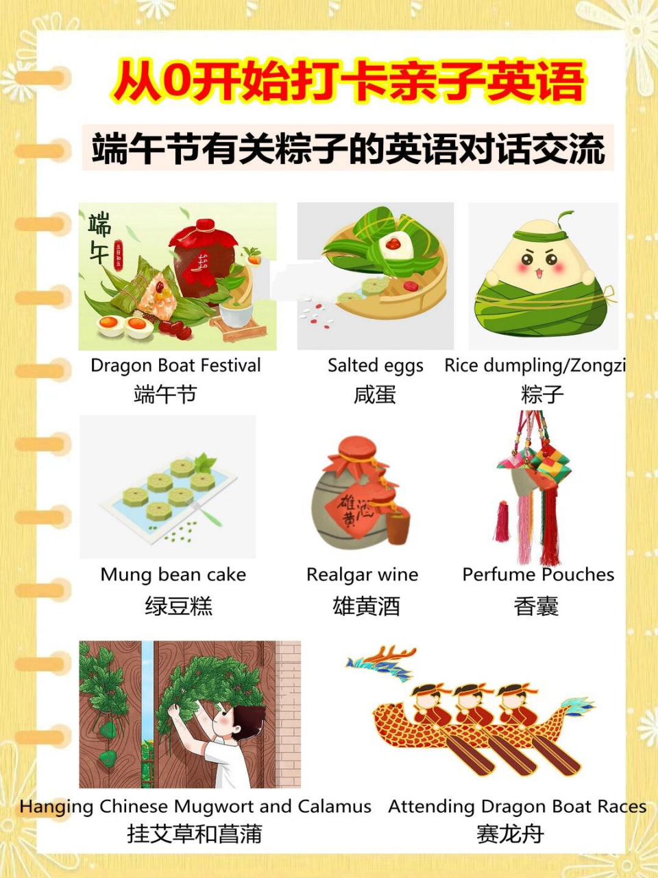 端午节到了,有关吃粽子的亲子英语对话交流	"96端午节是孩子们期盼