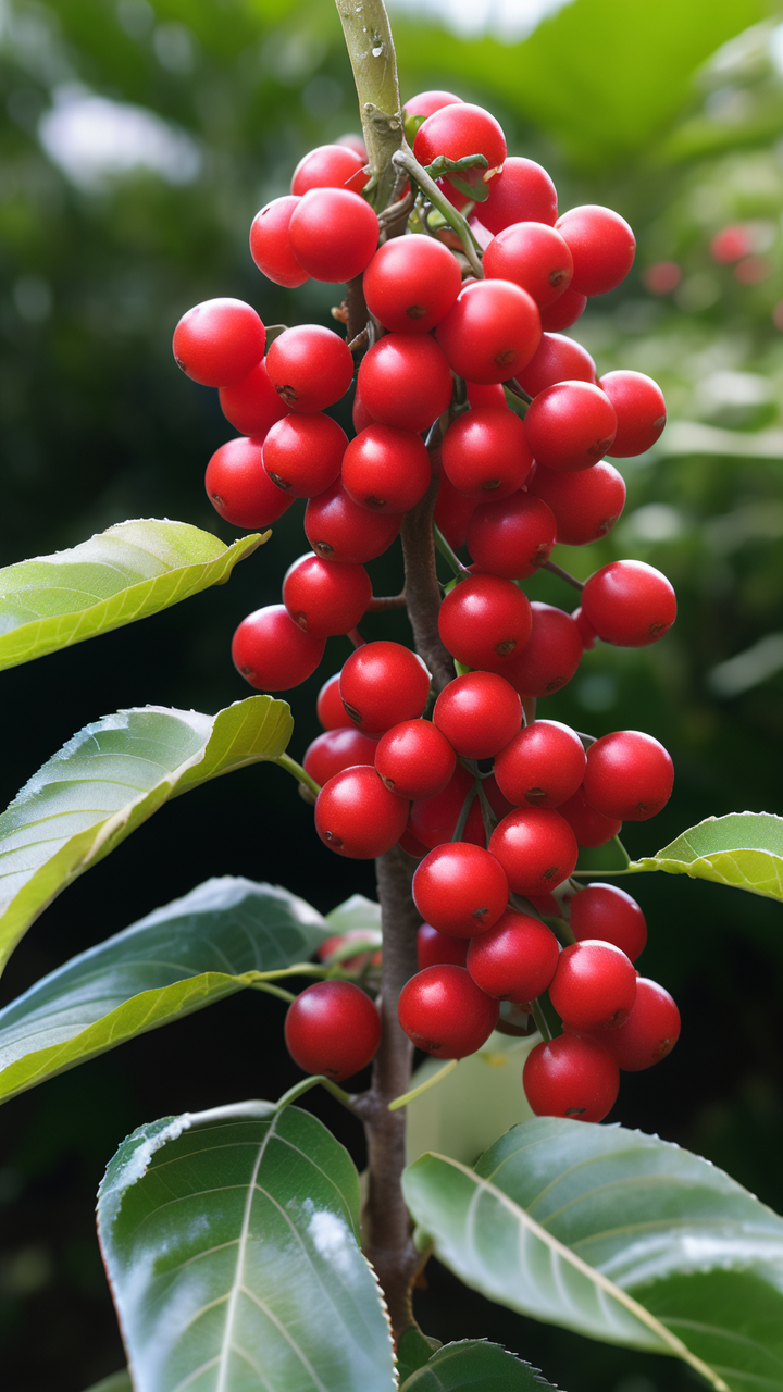 山林里的红色小野果