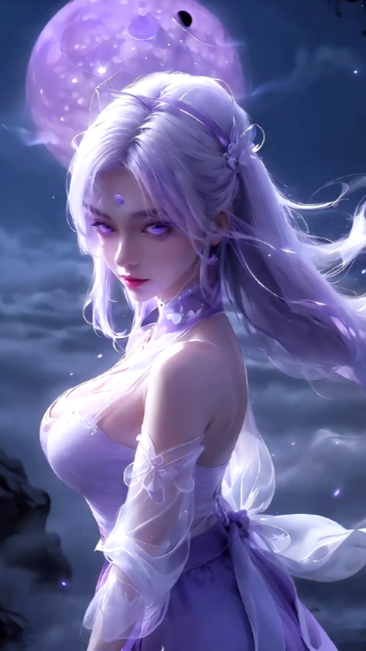 国漫壁纸|《斗破苍穹》国漫女神ai手机壁纸:"金之女皇"雅妃与"天毒女"