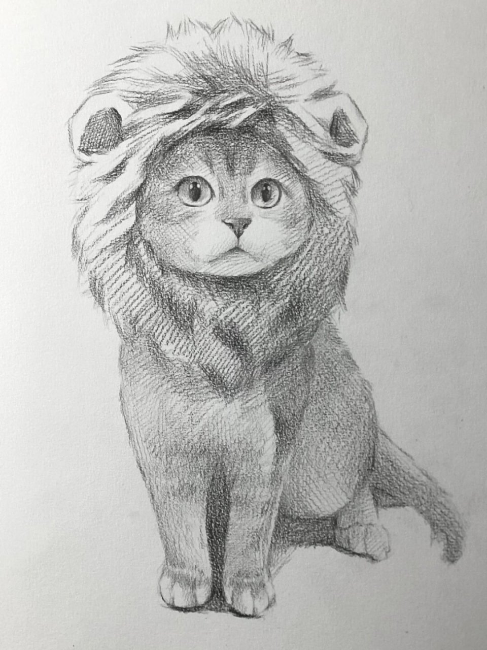 素描动物一只超凶的小西几