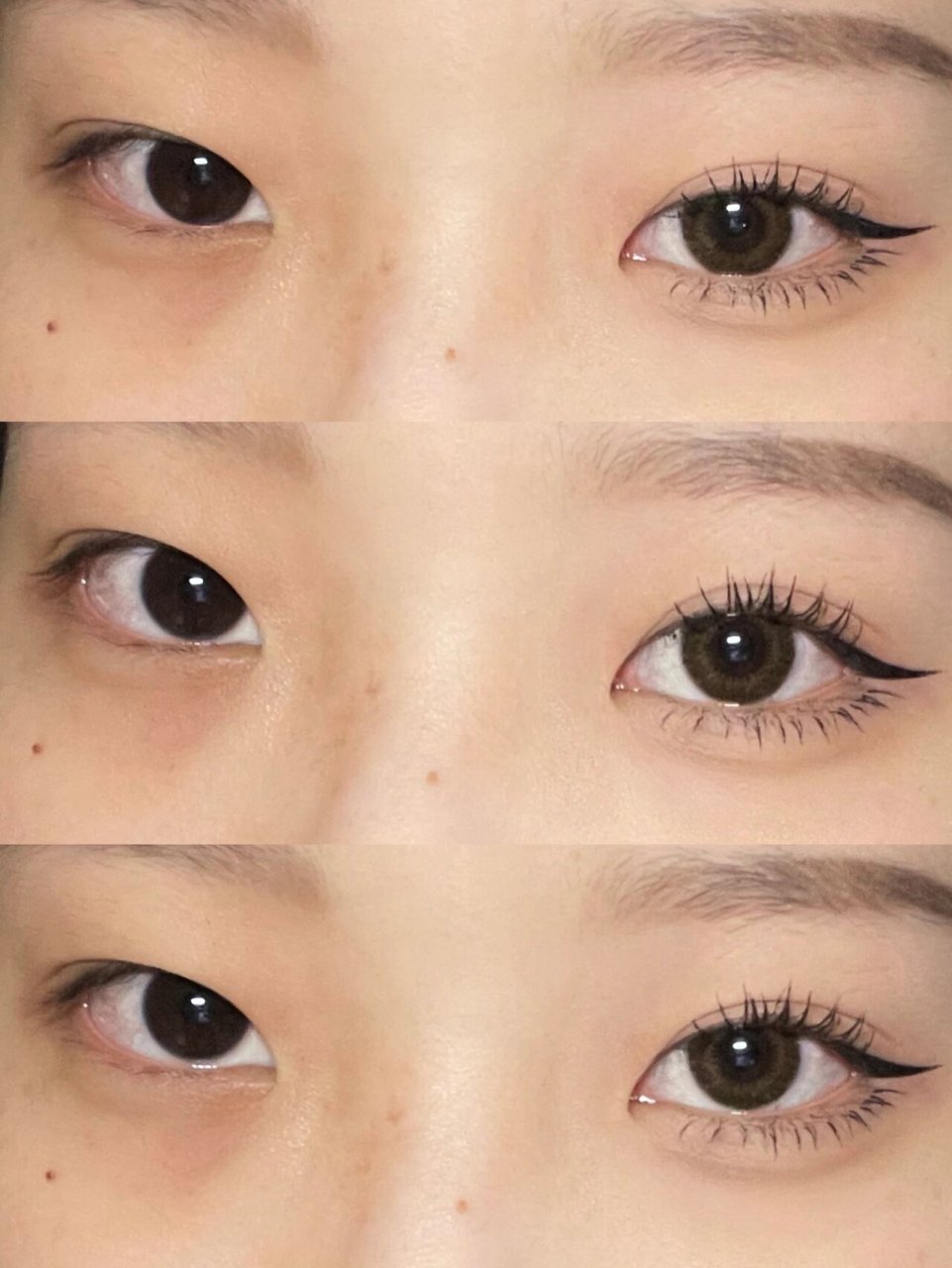 内双无眼影伪素颜眼妆 今天是看起来很自然很素的无眼影眼妆!