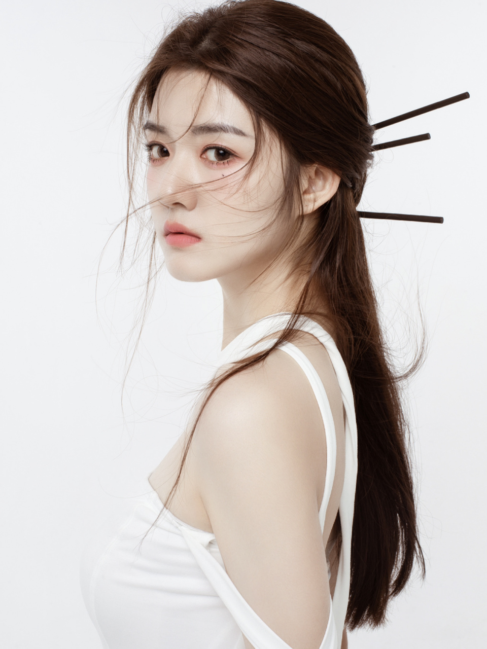 国家一级羽毛球运动员写真