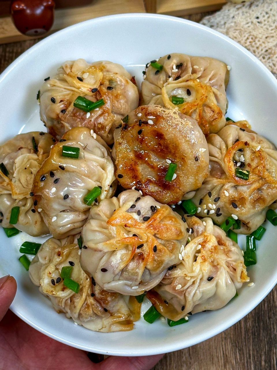 一口一个,巨好吃的拇指生煎包!