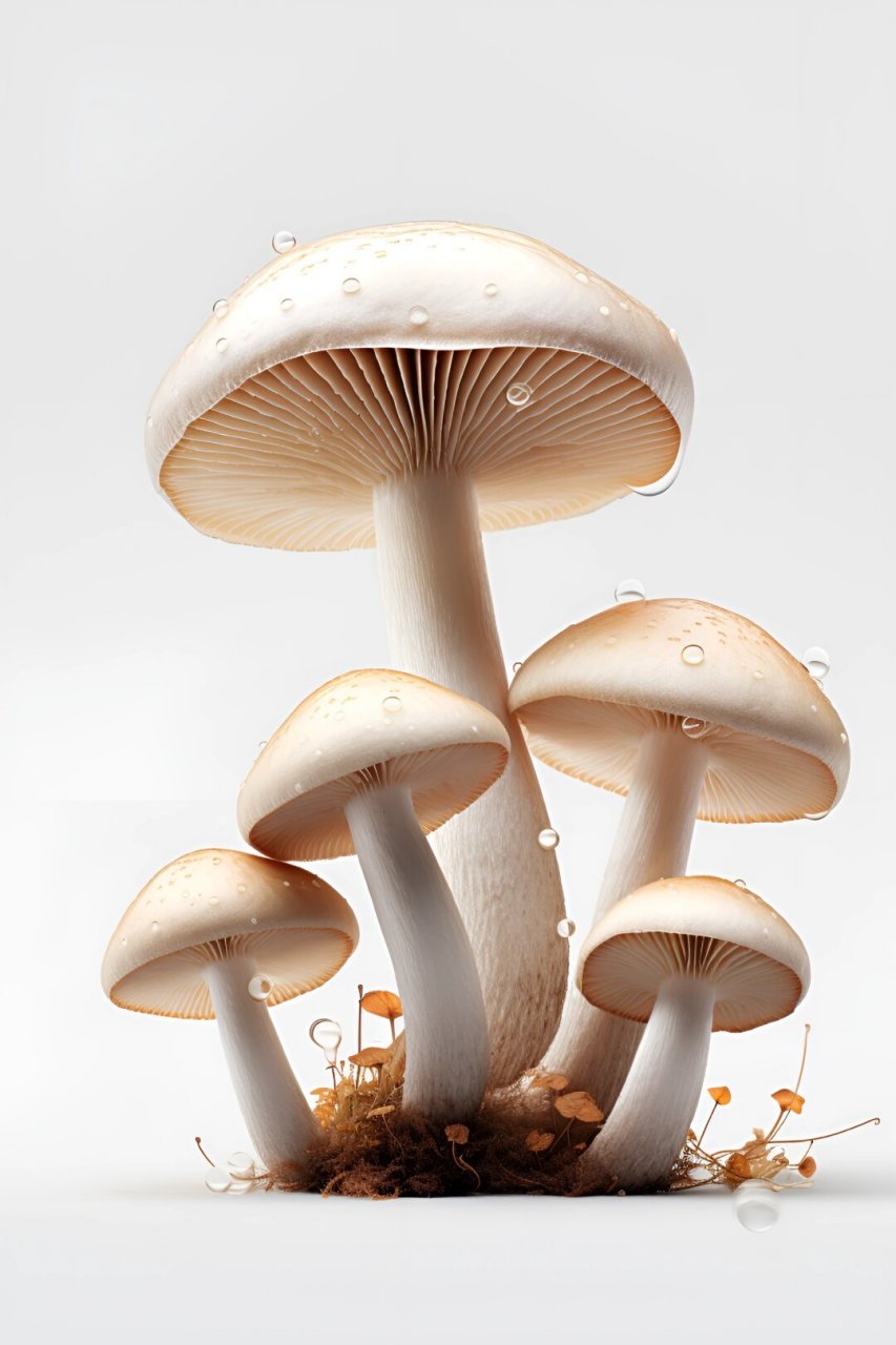 蘑菇·线条·质感  在绘画领域,蘑菇是一种常见的主题,其独特的形态和