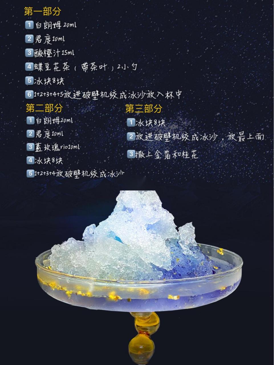 24富士山下戴克瑞如诗如画的星空酒 嗨~又是杨哥来调酒 今天的这杯