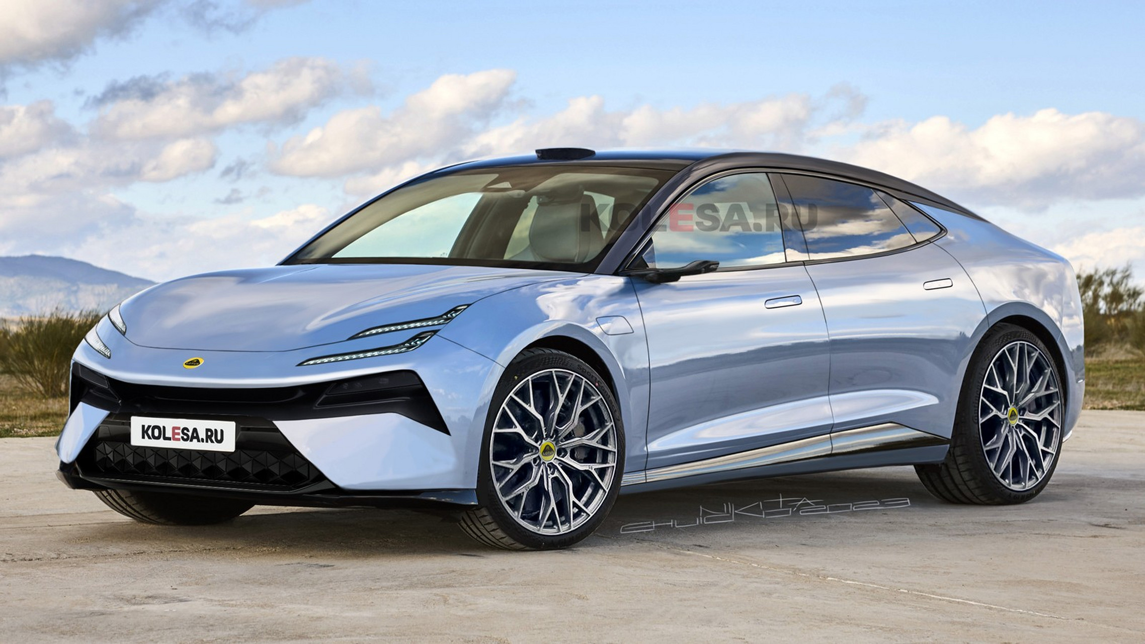 我们都知道lotus正在准备一款新产品,这将是一款电动轿车,其原型车