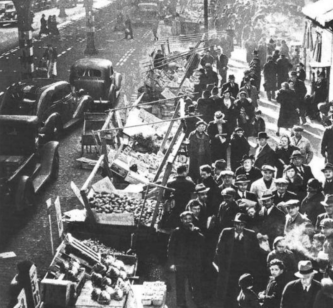 1937年纽约,地狱厨房市场.在其他地区这种萧条的景象就很触目惊心了.